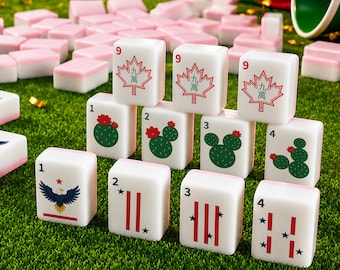 American Mahjong Tiles Set, Football Inspired Mahjong, Collector Edition, Acrylic Mahjong Tiles, Mahjong Gift for Women