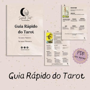 Tarot Quick Guide - Cheat Sheet