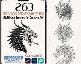 Dragon Scale Brushes for Photoshop and Procreate - Etsy