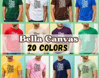 Bella Canvas 3001 T-Shirt Mockup Bundle | Mockup Bundle Bella Canvas 3001 Male | Male T-Shirt Mockup Bundle| BC3001 Mock-up Bundle