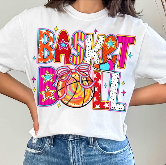 Game Day Basketball Png Basketball Coquette Bow Png Retro Checkered Basketball Mama Png Leopard Basketball Lover Png Game Day Team Png