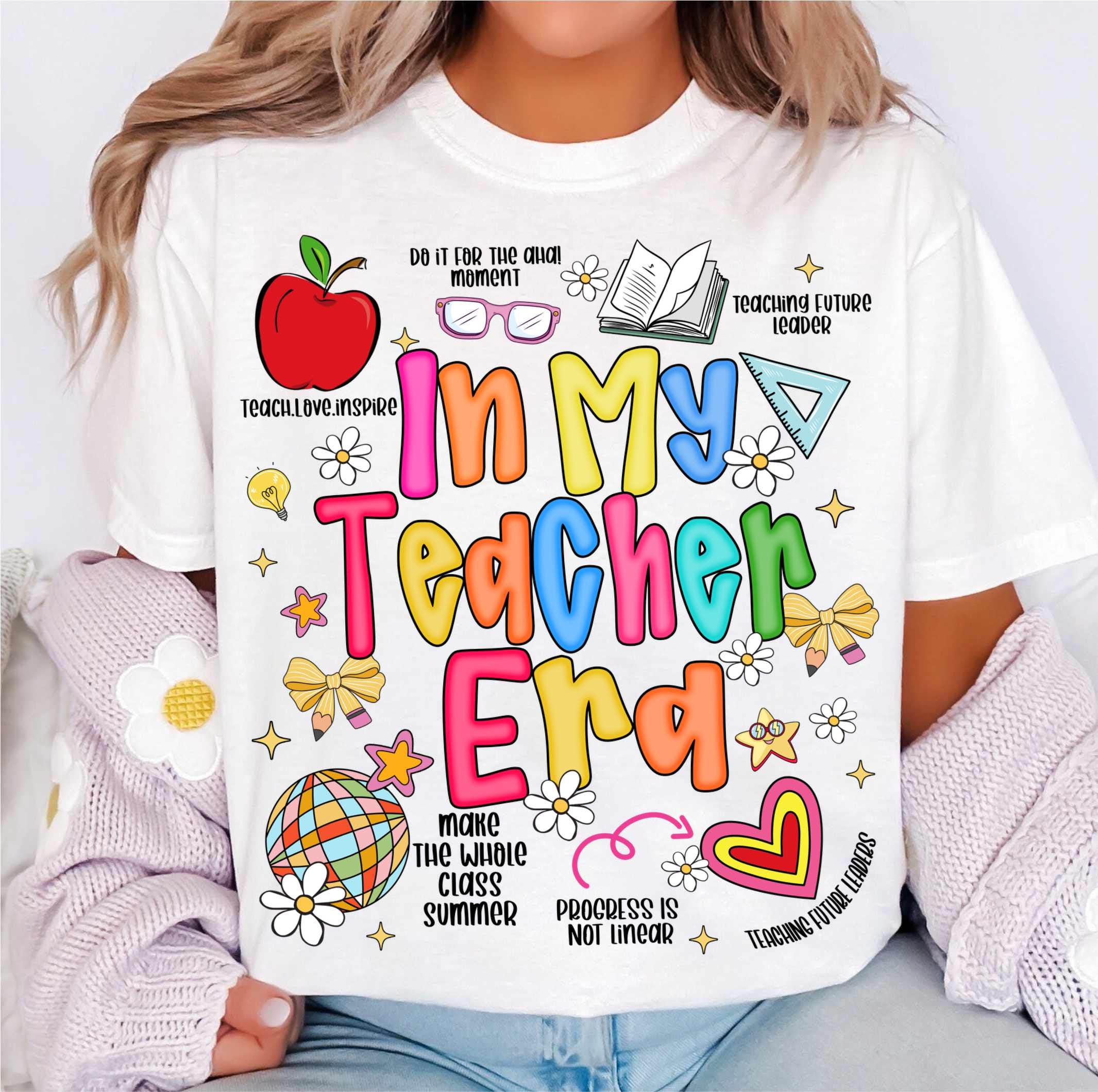 Teacher Png Preppy Teacher Design Teacher Life Png Teach Png Kindergarten png Back to School Png First Day of School Png Elementary Teacher
