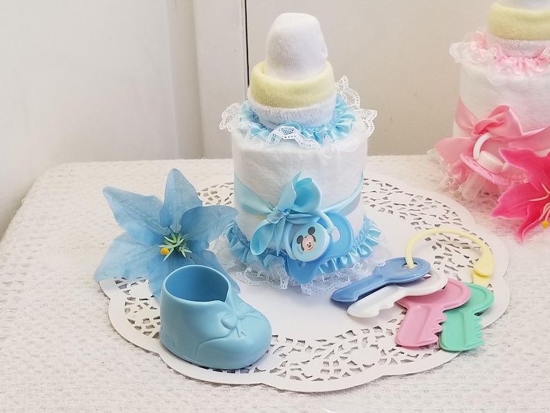 Large Baby Bottle Pacifier Diaper Cake Baby Shower