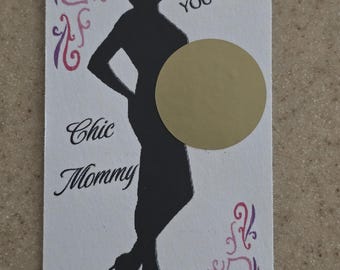 Chic Mommy DITIGAL Scratch Off Baby Shower Game Cards  - Find the Baby - 20 Cards -INSTANT DOWNLOAD!