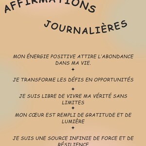Positive Affirmations – Printable Template to Cultivate Confidence and Harmony