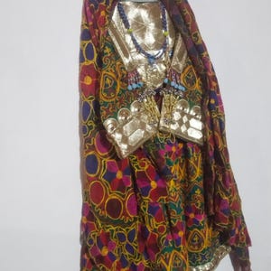 Handmade Afghani vintage Kuchi Embroidered jawlai Dress with dopata chakan  Pashtun Tribal  Wedding dress