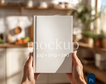 Maqueta de diario de recetas, Maqueta de libro de recetas, Maqueta de cuaderno, Maqueta de agenda minimalista, Maqueta de diario mate, Maqueta de cocina