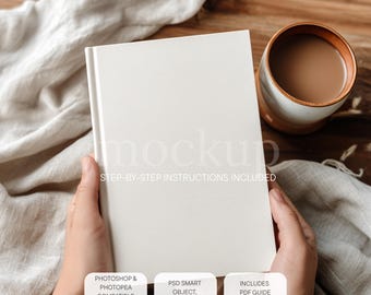 Weihnachten Matt Notizbuch Mockup, Vorlage (Digitaler Download)