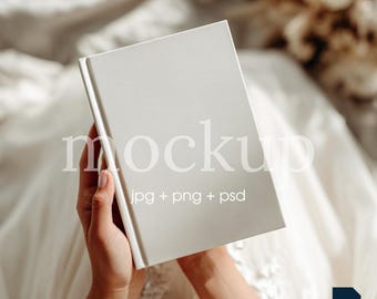 Wedding Journal Mockup, Vow Book Mockup, Notebook Mockup, Minimalist Planner Mock Up, Matte Journal Mockup, Digital Download