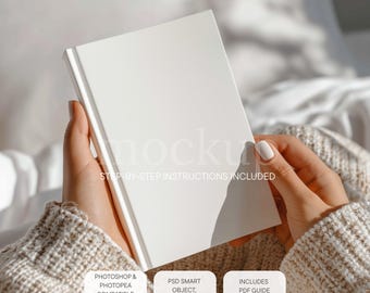 Hardcover Notizbuch Mockup, Matte Journal (Digitaler Download)
