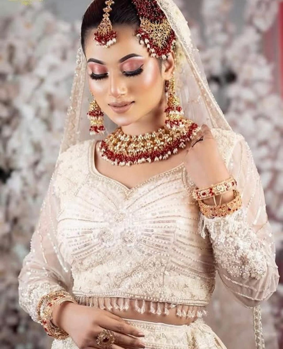 Vedika - Pearl Beaded Heritage Choker Set main image 1