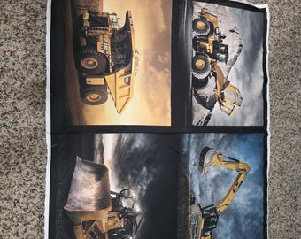 CAT equipment quilt panel.