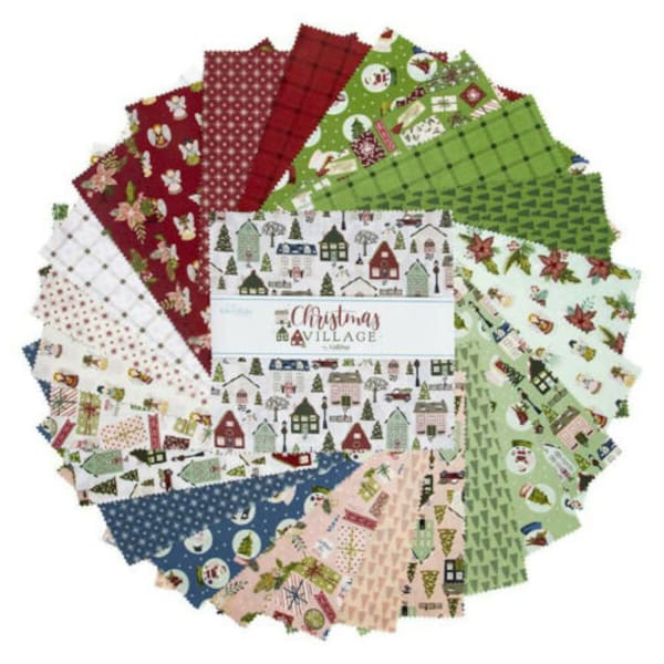 Christmas Village Fabric by Riley Blake Etsy