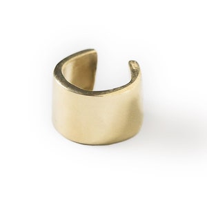 Large Cartilage Ear Cuff - Hug Hoop - Wide Cartilage Hoop in Gold or Silver for Unpierced Ear - Slip On Cartilage Earring