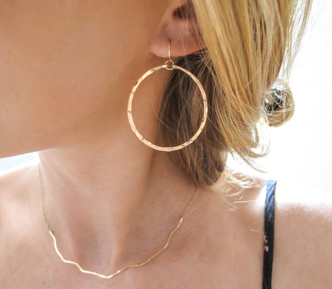 Gold Hoop Earrings / Silver Hoop Earrings - Hypoallergenic 14K Gold ...