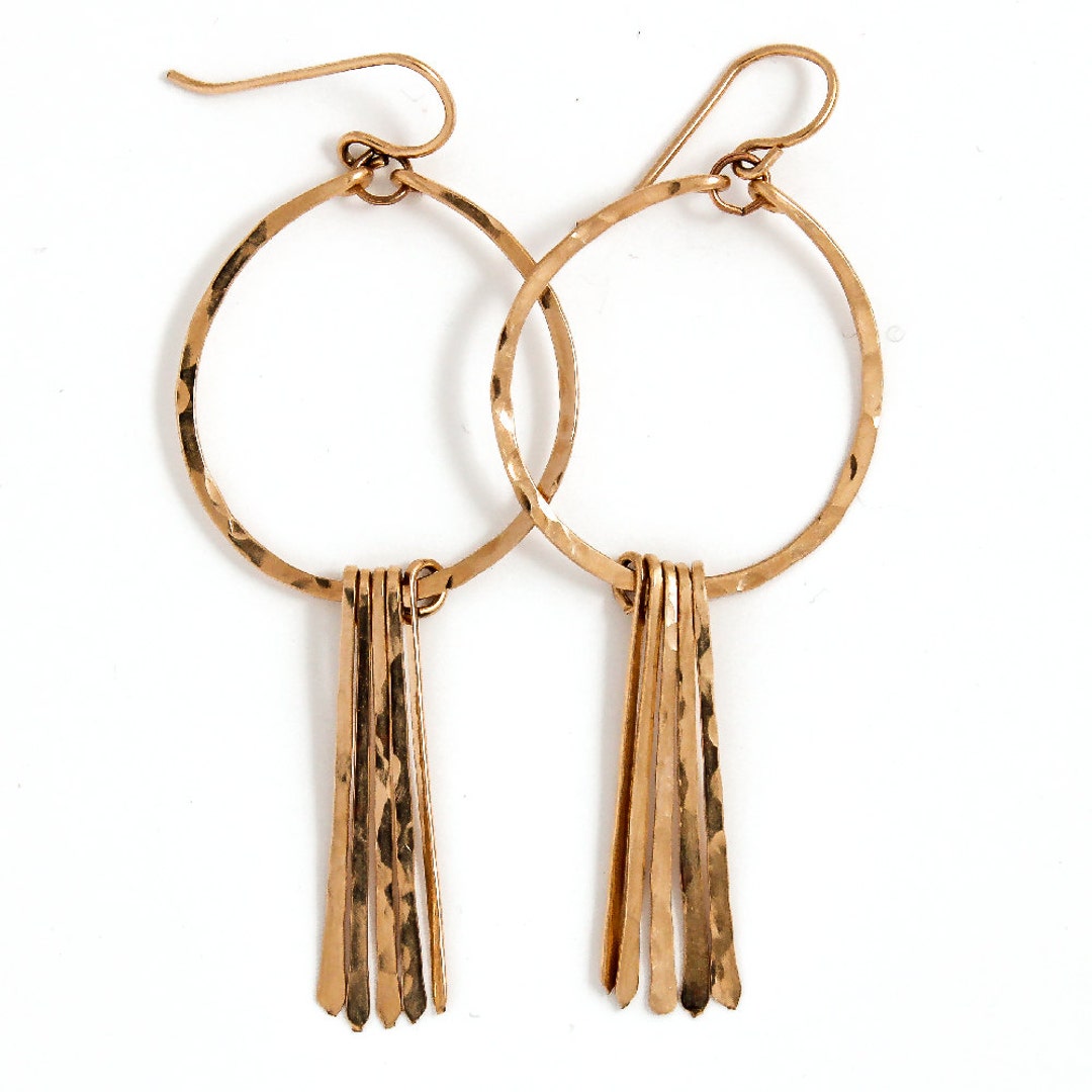 Fringe Earrings in 14K Yellow Gold main image 1