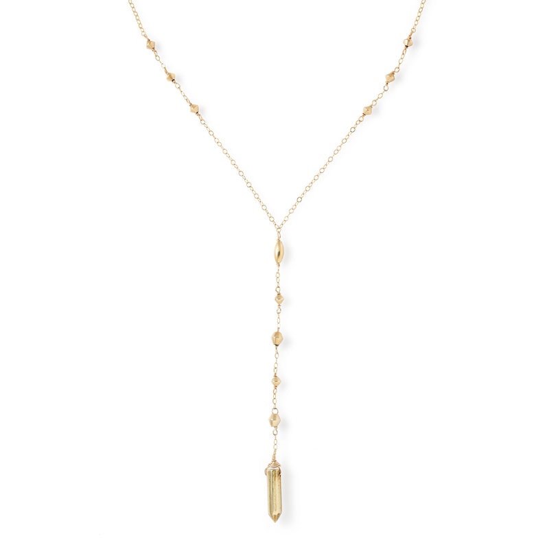 Gold Y Necklace Y Drop Necklace Y Shaped Necklace Gold Etsy