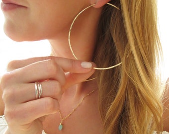 Super thin clearance gold hoop earrings
