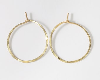 Gold Hoop Earrings Small - Rose Gold Hoops - Small Sterling Silver Hoop - 1" Hoops - 14k Gold Fill Small Hoops - Small Gold Hoop Earrings