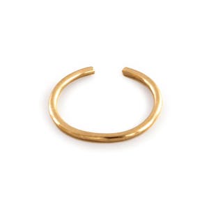 Gold Cartilage Earring - Small Ear Cuff - 18 gauge Cartilage Hoop Silver, Gold or Rose Gold Cartilage Hoop for Pierced or Unpierced Ear
