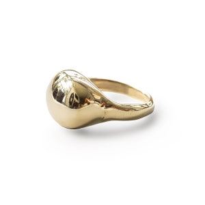 Globe Ring - Sculptural Gold or Sterling Silver Chunky Statement Ring - Simple Gold Statement Ring - Unique Silver Statement Ring