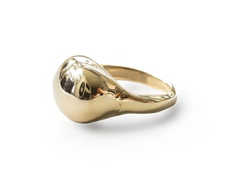 Globe Ring - Sculptural Gold or Sterling Silver Chunky Statement Ring - Simple Gold Statement Ring - Unique Silver Statement Ring