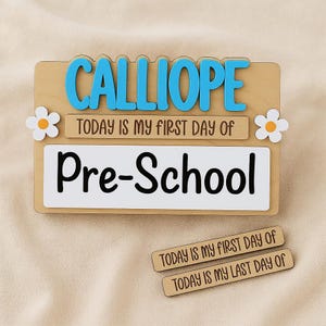 First Day of School Sign, Last Day of Sign, Back to School Sign, Back to School Pictures, Reusable Dry Erase Board, 1st Day of School Board
