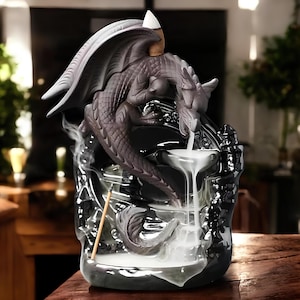 Dragon incense-holder “BREATH CELESTIAL” - Ceramic incense burner - Decorative home incense-holder - Medidation accessory - Incense holder