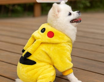 Pikachu-huisdierkostuum: op Pokémon geïnspireerde honden- en kattenoutfit