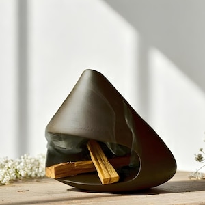 Palo Santo Burner - Cone incense holder - Handmade modern ceramic chimney incense burner - Modern incense burner - Minimalist incense holder