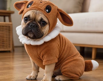 Costume da animale domestico Eevee/Umbreon – Tuta Pokémon di peluche per cani e gatti