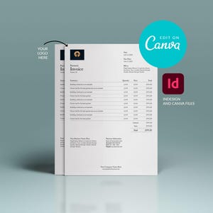 Minimal Invoice Template | Editable Invoice | Professional Client Invoice | Simple Billing Template | Small Business Finance | Canva Invoice