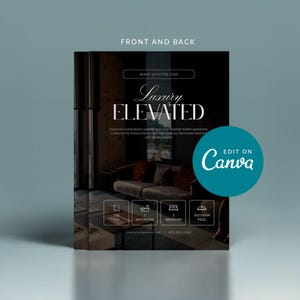 Broszura o nieruchomościach luksusowych | Ulotka marketingowa nieruchomości | Szablon agenta nieruchomości w Dubaju | Ulotka o dniu otwartym | Edytowalna oferta Canva