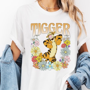 Comfort Colors® Winnie The Pooh Characters Shirt, Winnie the Pooh Tigger Shirt, Tigger Shirt, Disney Group Shirts, Disney Family Shirt Ideas