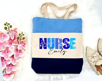 Custom Nurse Tote Bag, Nurse Assistant Tote Bag, Nurse Tote Bag, Personalized Nurse Tote Bag, Personalized Nurse Gift, Nurse Graduation Gift