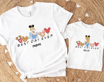 Disney Princesses Best Day Ever Shirt, Disney Snacks, Disneyland, Disney World Princess Shirt Youth Adult Toddler Sizes, Disney Woman Shirt