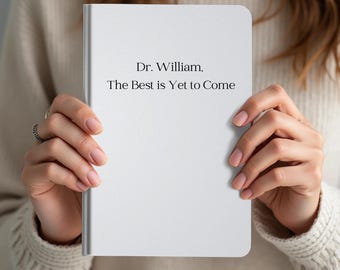 Personalized PhD Graduation Gift Journal, Custom Doctor Name Notebook