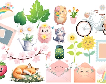 Pegatinas GoodNotes de primavera