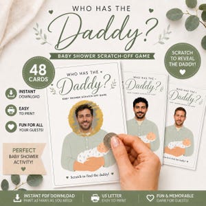 Gioco gratta e vinci papà, Chi ha il papà, Chi è il papà gratta e vinci, Chi ha il papà, Gioco gratta e vinci papà per baby shower