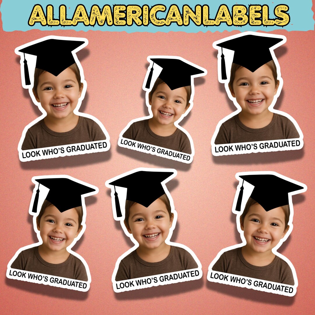 Graduation Themed Labels Graduation Party Favor Labels, Graduation Party Favor Stickers Custom ...