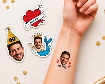 wedding party tattoo, wedding favor tattoo temporary tattoo couple tattoo custom custom face tattoo, custom wedding gift tattoo wedding gown