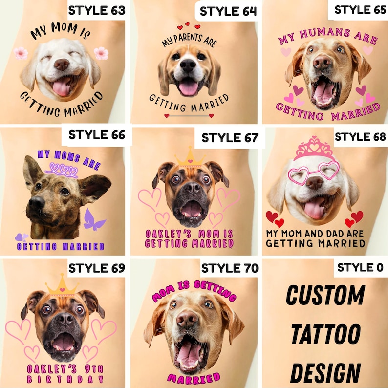 Bachelorette Party Favors Bachelorette Tattoo Bachelorette Party Favor Groom's Face Tattoo Bride Tattoo Bride Gift Funny Gift Temporary image 8