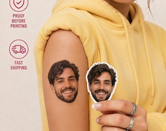 Bachelorette Party Favors - Bachelorette Tattoo - Groom Tattoo - Funny Party Favors - Face Tattoo - Custom Tattoos Temporary tattoo for her