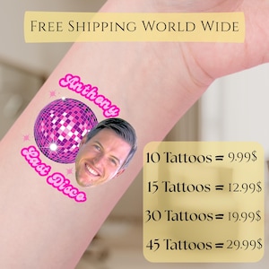 Tatuaggi per addio al nubilato, tatuaggio viso sposo, bomboniere, tatuaggio temporaneo personalizzato, bomboniera per addio al nubilato, tatuaggio personalizzato, bomboniera per matrimonio