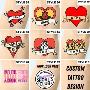 Bachelorette Party Favors Bachelorette Tattoo Bachelorette Party Favor Groom's Face Tattoo Bride Tattoo Bride Gift Funny Gift Temporary image 7