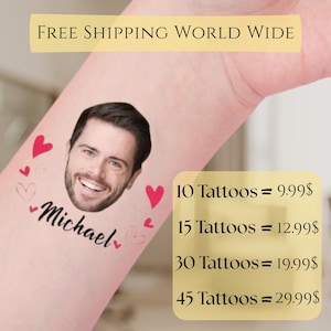 Bachelorette Tattoos Bachelorette Party Favors Temporary Tattoo Groom Tattoo Face Tattoo Custom Tattoos Bride Tattoo Tattoos FREE SHIPPING