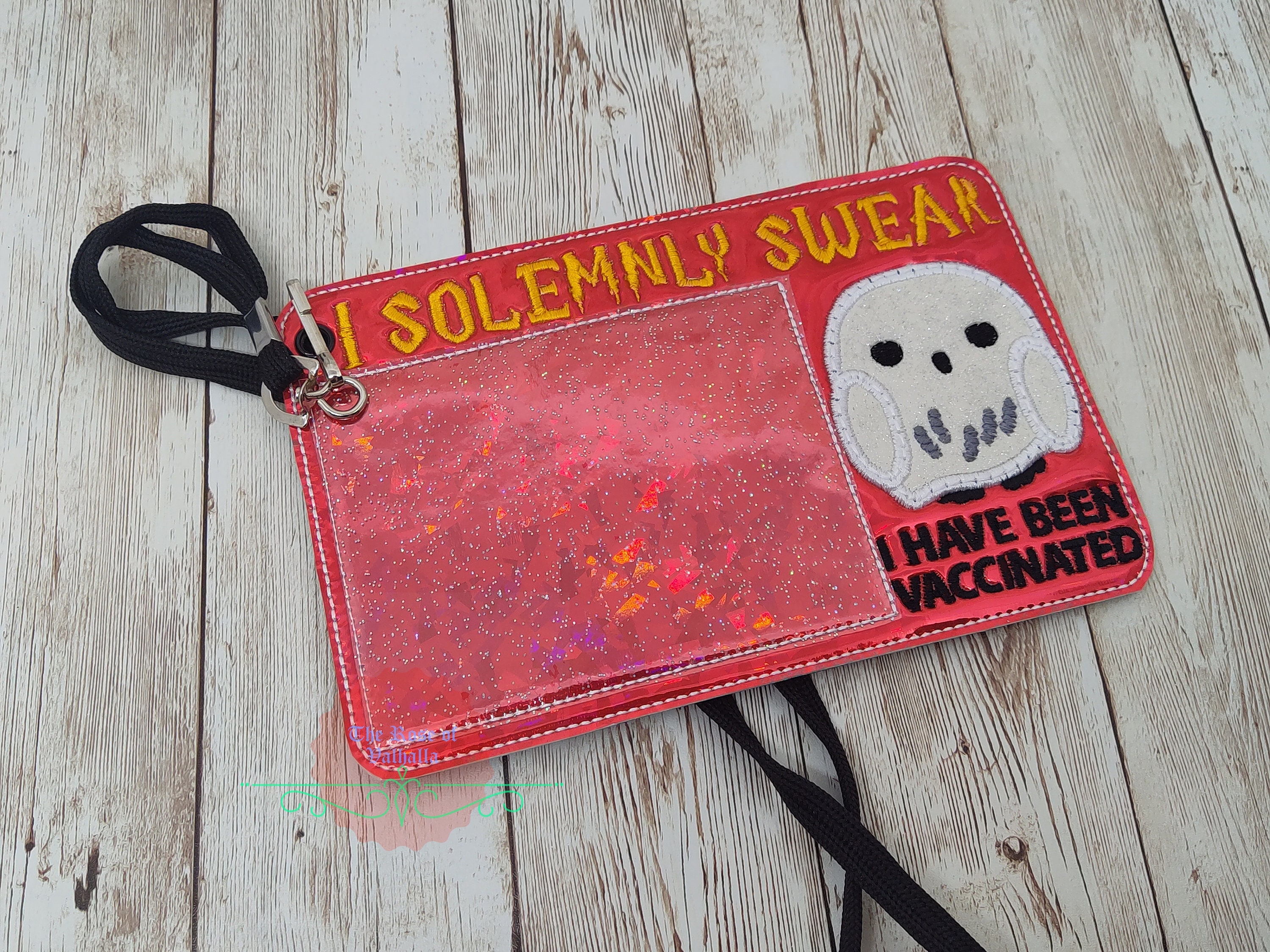 I Solemnly Swear Owl CDC Vaccine Card Holder Embroidered on - Etsy