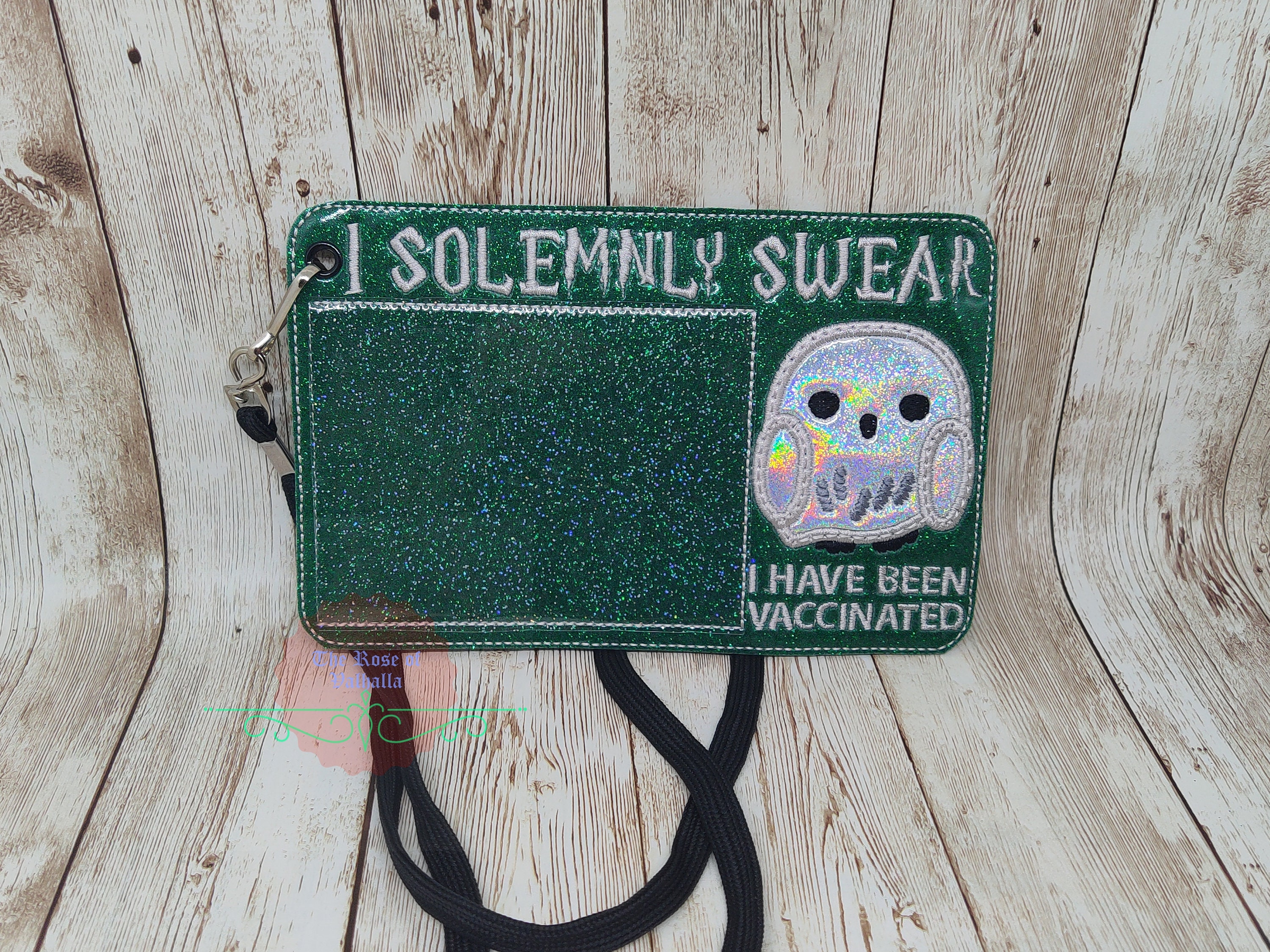 I Solemnly Swear Owl CDC Vaccine Card Holder Embroidered on - Etsy Australia