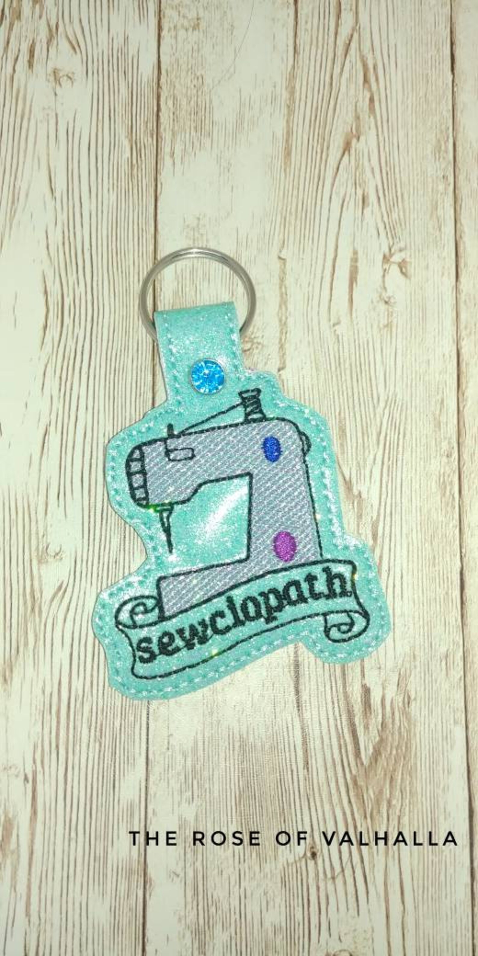 SEWCIOPATH Sewing Machine Key Fob Jewel Riveted With Split Etsy