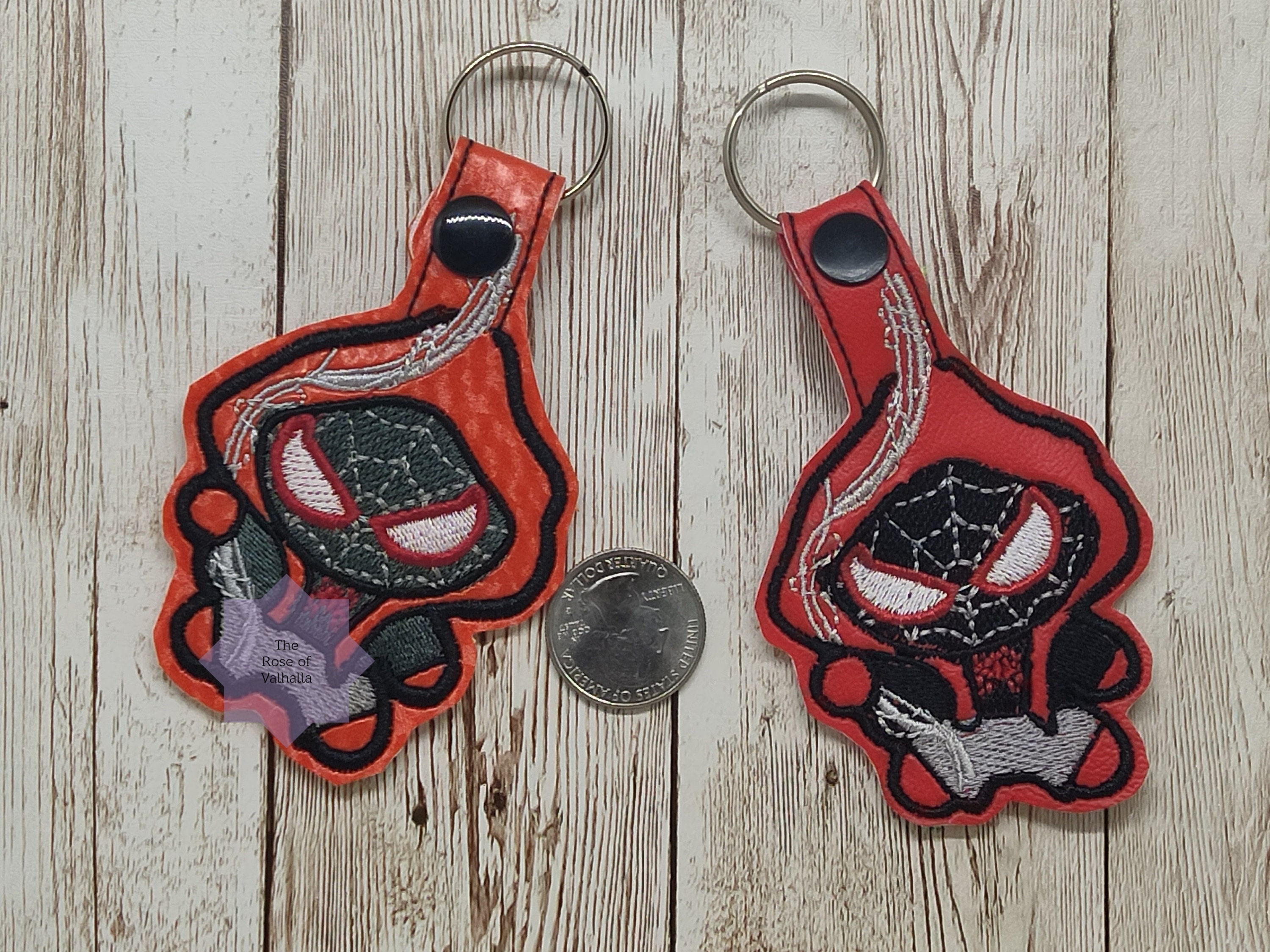 Spiderman Into the Spiderverse Miles Morales Chibi Keychain - Etsy